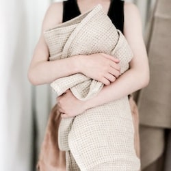 serviette de bain en lin
